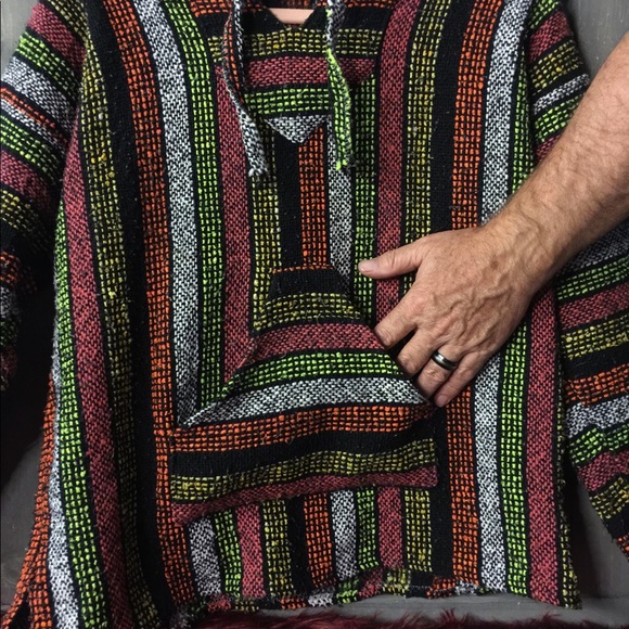 Multi-Color Surfer Boyfriend Pullover Hoodie, Med - Picture 2 of 9